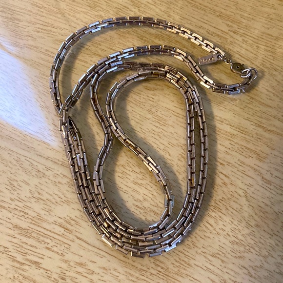 Vintage Monet slinky box style links 30” - Picture 2 of 3